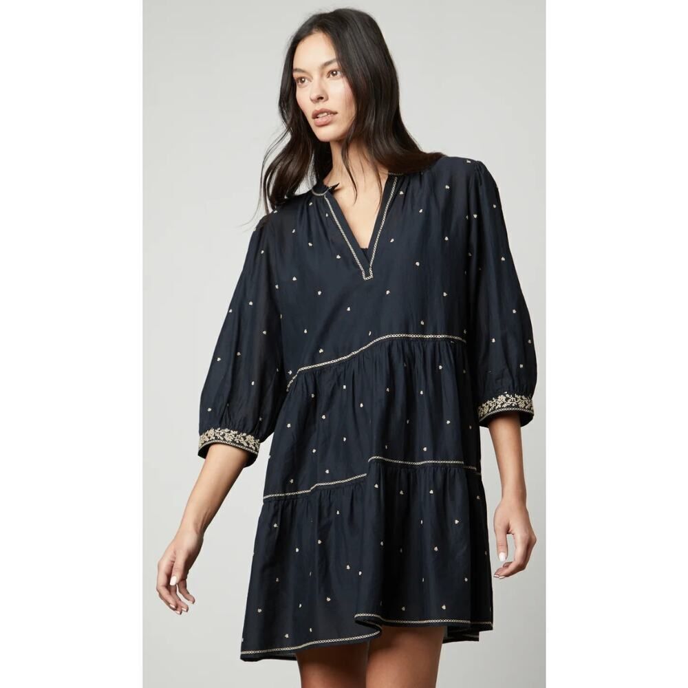 Velvet by Graham & Spencer Kiley Embroidered Boho Dress Women’s Sz M